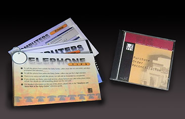 laminated cards and cd-Rom for IT