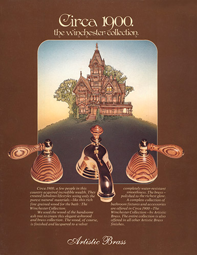 artistic brass brochure cover